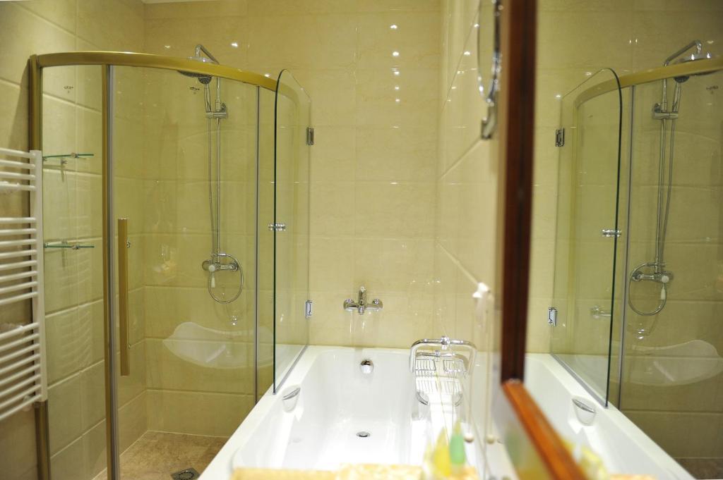 Park Hotel Stara Zagora Pokoj fotografie A shower enclosure